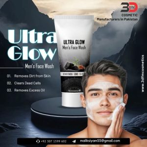 Ultra Glow Men’s Face Wash – Charcoal + Tea Tree (120ml)